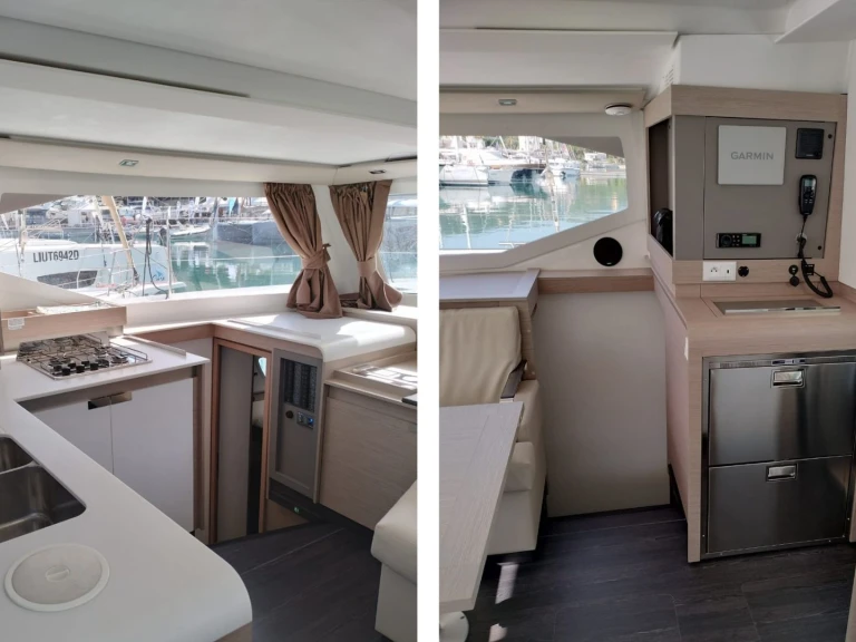 Bareboat Rental Catamaran Fountaine Pajot with a boat licence