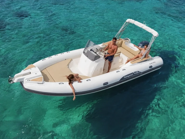 Capelli Tempest 775 charter bareboat or captained in  Le Lavandou