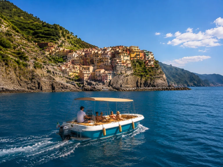 Bareboat Rental Motorboat Gozzo with a boat licence