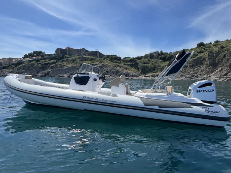 RIB rental in Argelès-sur-Mer - Ranieri Cayman 26 Sport Touring
