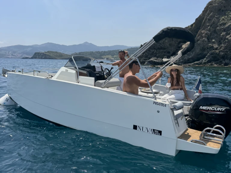 Nuva Nuva M6 Open charter bareboat or captained in  Argelès-sur-Mer