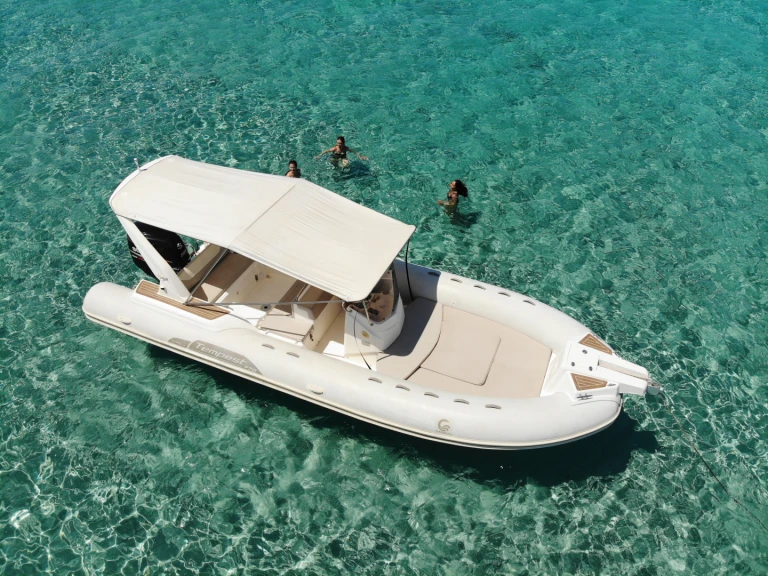 Capelli Tempest 770 S charter bareboat or captained in  Portocolom