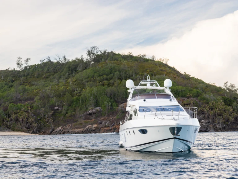 Azimut Azimut 68 charter bareboat or captained in  Mahé