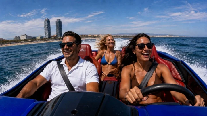 Motorboat rental with or without captain trisac marine Barcelona