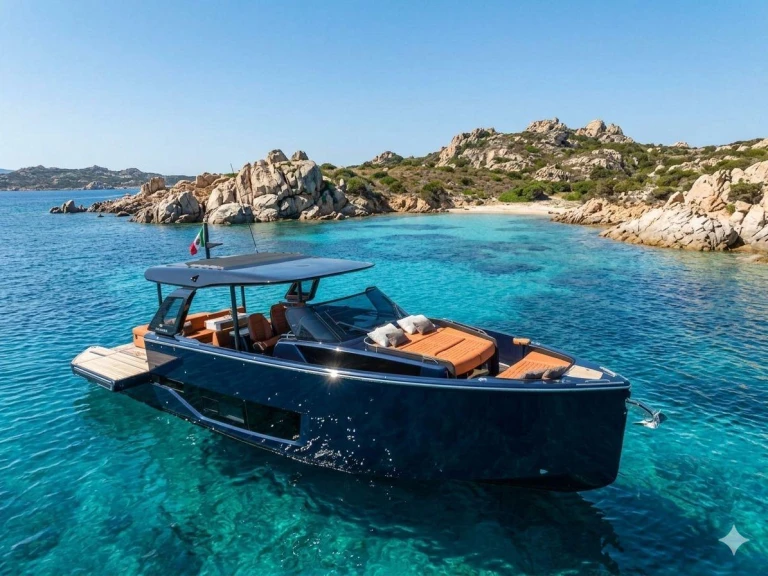 Bareboat Rental Motorboat Cranchi with a boat licence