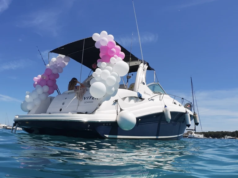 Bareboat Rental Motorboat Sea Ray with a boat licence