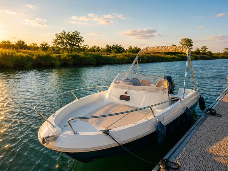 Jeanneau Cap Camarat 5.5 CC Serie 2 charter bareboat or captained in  Palavas-les-Flots