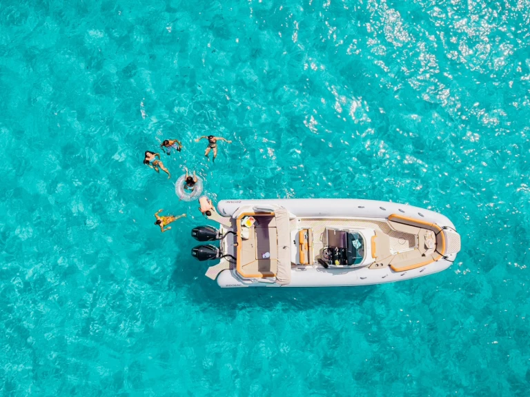 Bareboat Rental RIB Zodiac with a boat licence