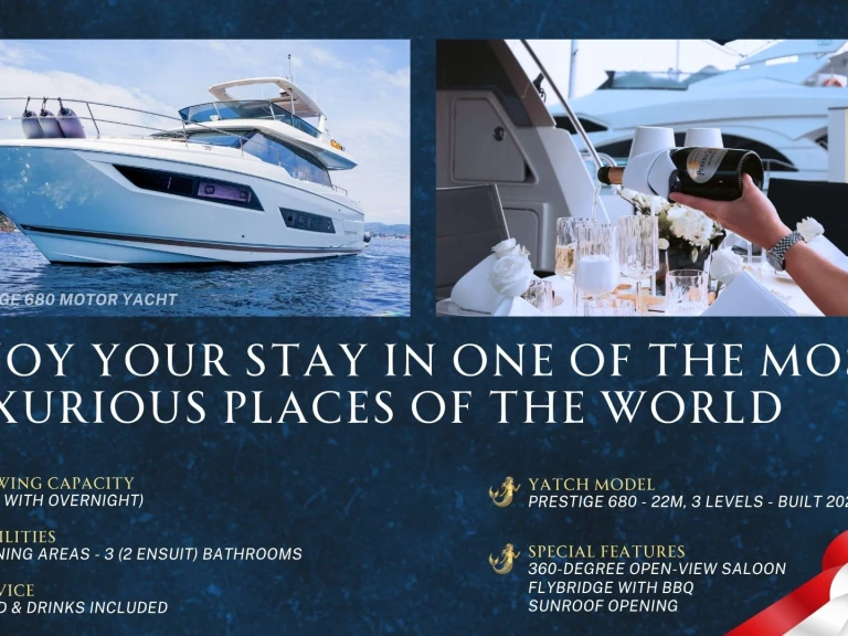 Prestige Yachts 680 in Monaco on SamBoat