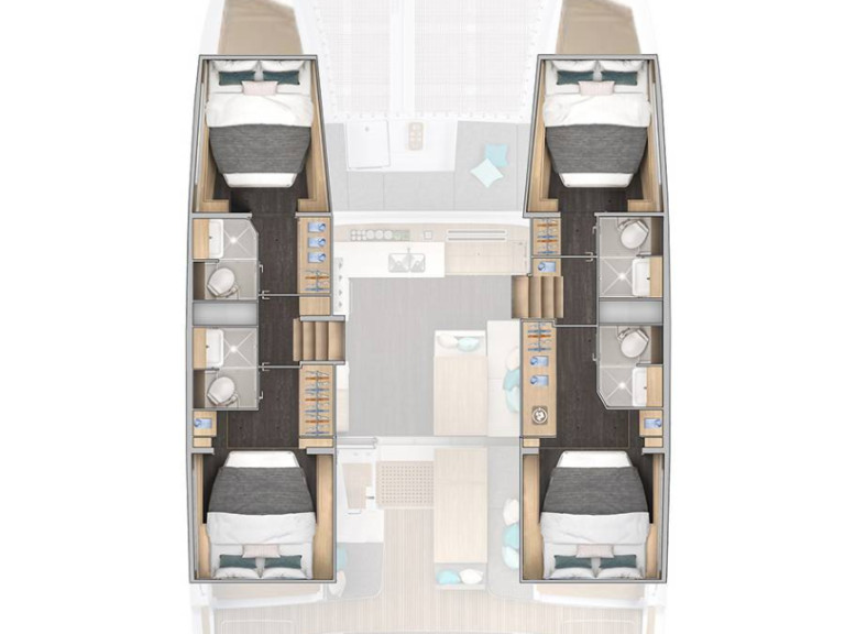 Catamaran rental in Rogoznica - Lagoon Lagoon 43