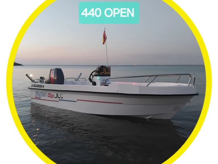 Bareboat Rental Motorboat FIBERPLAST  with a boat licence