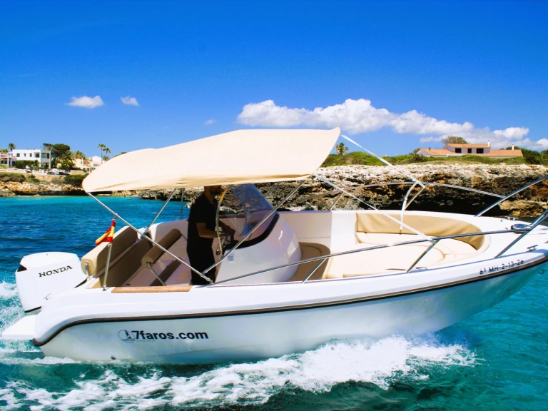 Bareboat Rental Motorboat Polyester Yacht with a boat licence