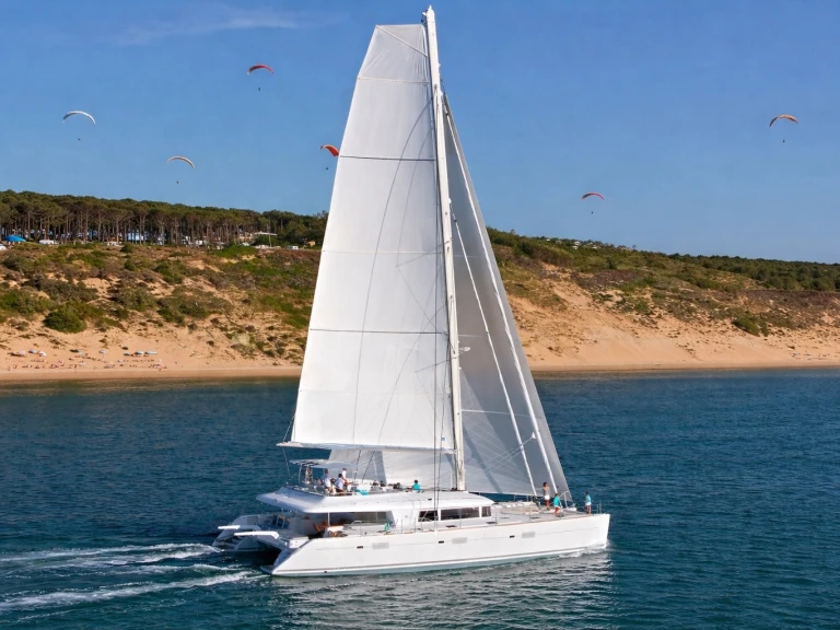 Bareboat Rental Catamaran Lagoon with a boat licence