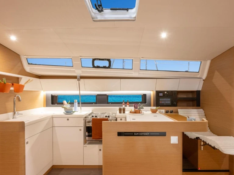 Jeanneau Sun Odyssey 455 charter bareboat or captained in  Parham Town