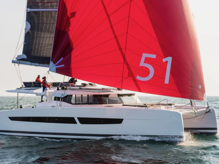 Fountaine Pajot Aura 51 charter bareboat or captained in  Sant Antoni de Portmany