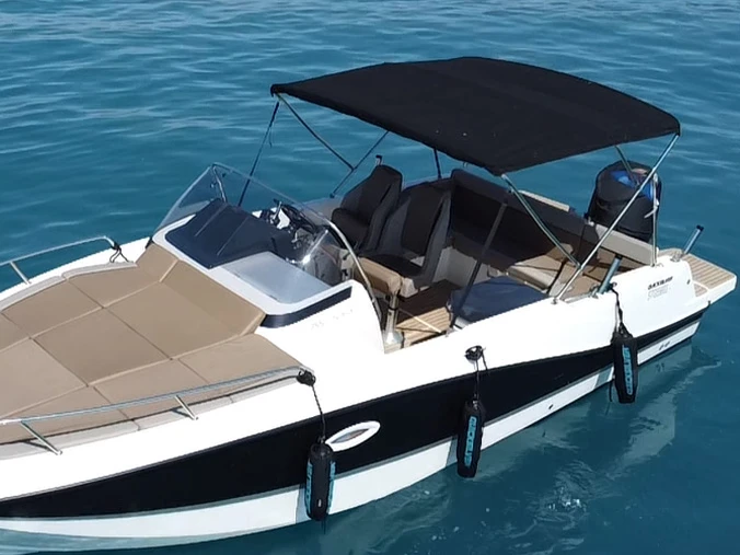 Quicksilver Activ 755 Open charter bareboat or captained in  Antibes
