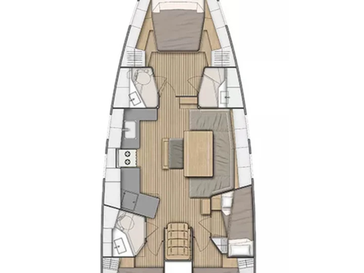 Sailboat rental with or without captain Bénéteau Alimos