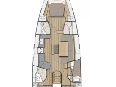 Sailboat rental with or without captain Bénéteau Alimos