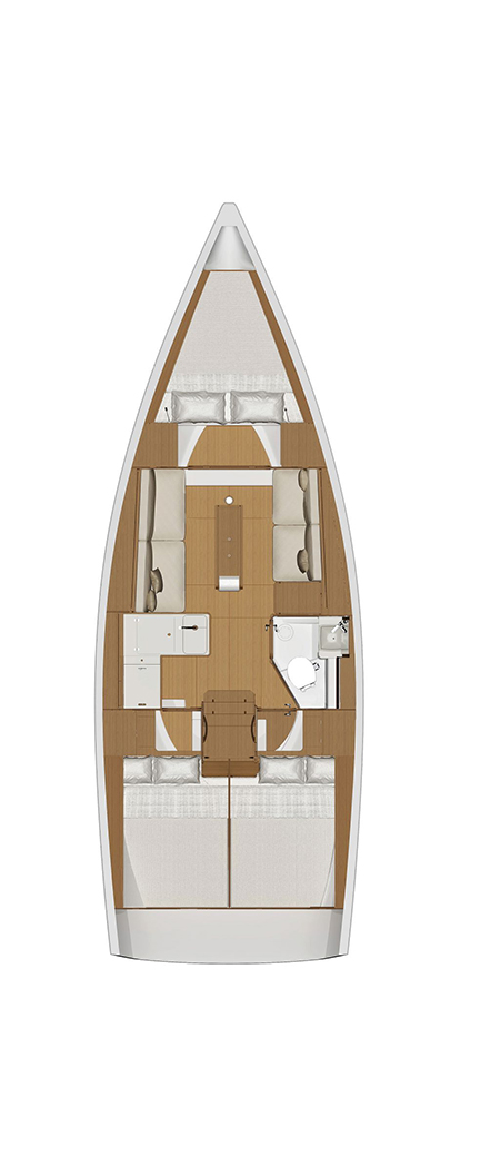 Bareboat Rental Sailboat Dufour with a boat licence