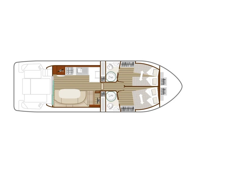 Motorboat rental with or without captain Nicols Yacht Port-sur-Saône