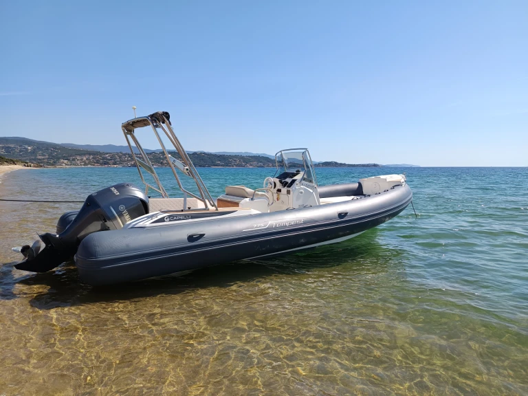 Capelli Tempest 775 charter bareboat or captained in  Ajaccio