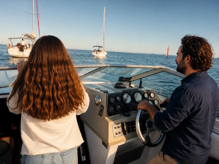 Motorboat for rent Port Olímpic of Barcelona at the best price