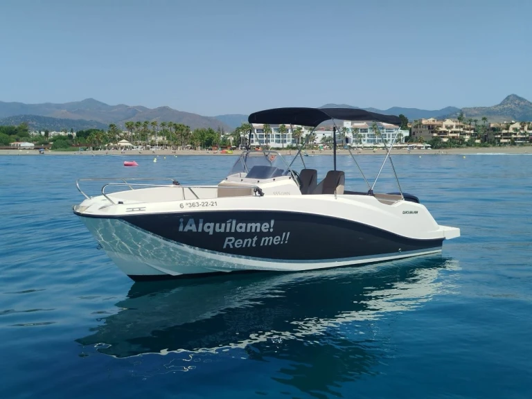Quicksilver Activ 505 Open charter bareboat or captained in  Spain