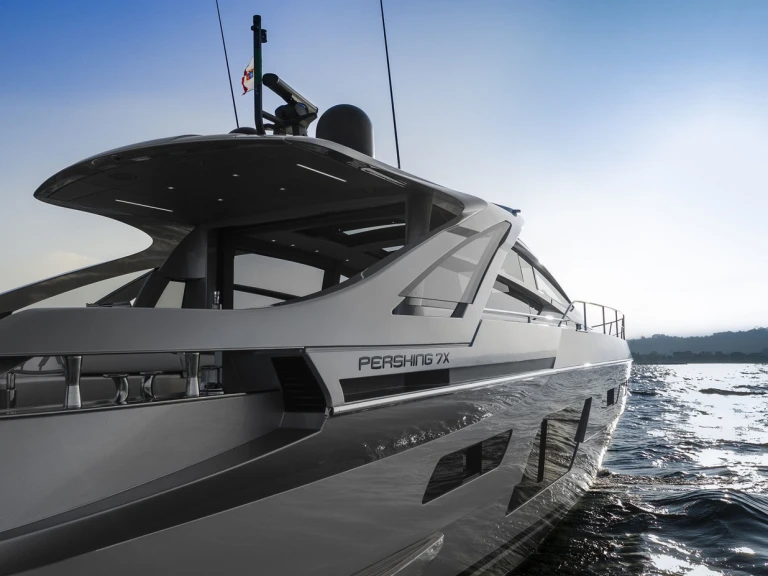 Bareboat Rental Luxury Yacht Pershing with a boat licence