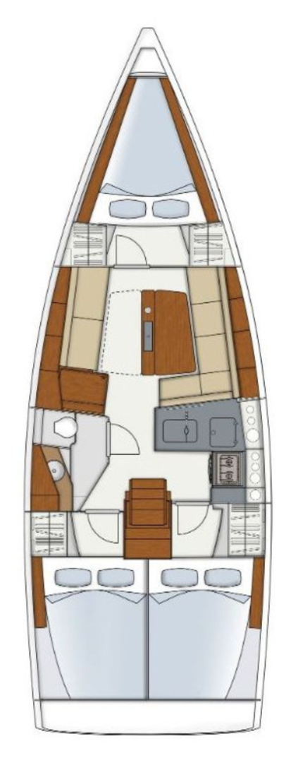 Bareboat Rental Sailboat Hanse with a boat licence