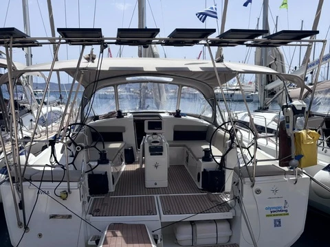 Jeanneau Sun Odyssey 490 charter bareboat or captained in  Lávrio