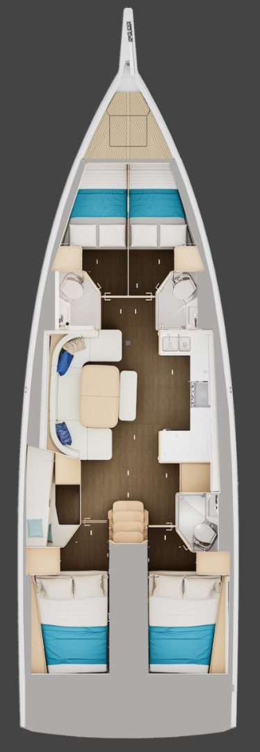 Jeanneau Sun Odyssey 455 charter bareboat or captained in  Parham Town
