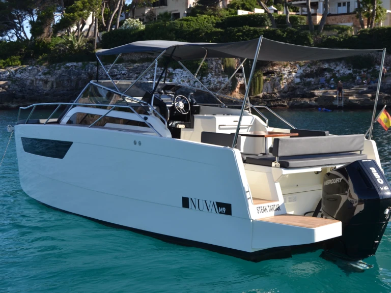 Nuva M9 CABIN charter bareboat or captained in  Cala d'Or