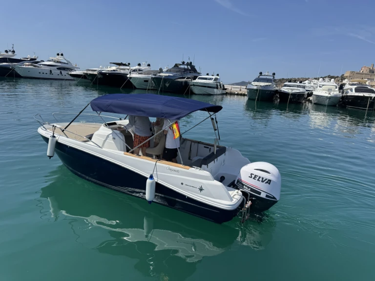 Jeanneau Cap Camarat 6.5 WA charter bareboat or captained in  Ibiza Town