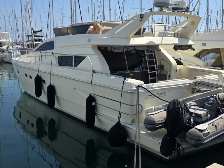 Bareboat Rental Luxury Yacht Ferretti with a boat licence