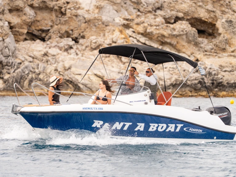 Bareboat Rental Motorboat Poseidon with a boat licence
