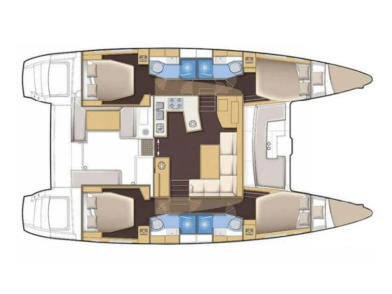 Bareboat Rental Catamaran Lagoon with a boat licence