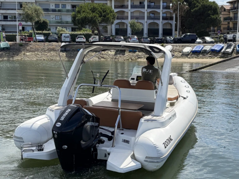Bareboat Rental RIB Zodiac with a boat licence