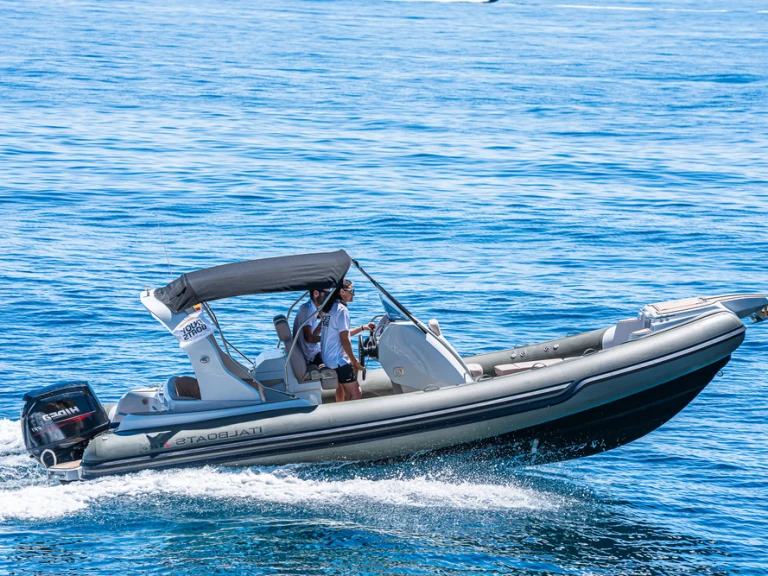 Bareboat Rental RIB Italboats with a boat licence
