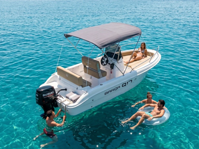 Motorboat rental in Barcelona - Barqa Q17