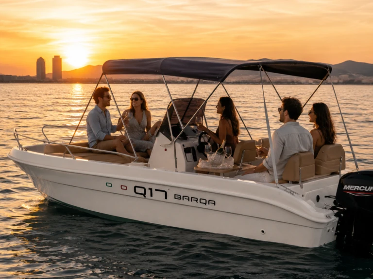 Bareboat Rental Motorboat Barqa with a boat licence