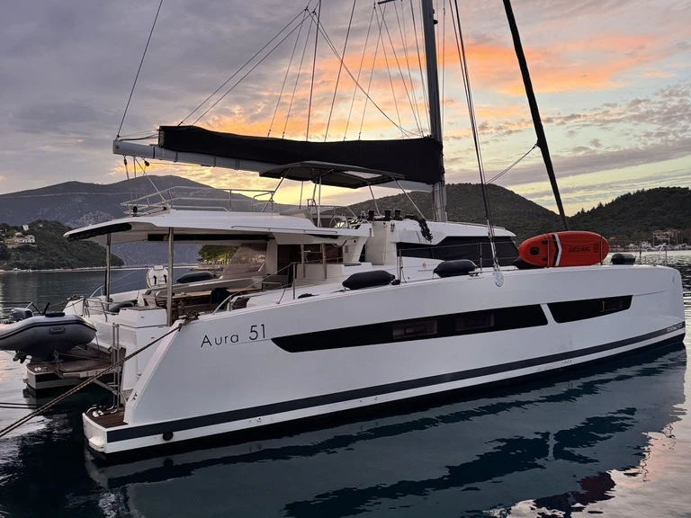 Fountaine Pajot Aura 51 charter bareboat or captained in  Préveza