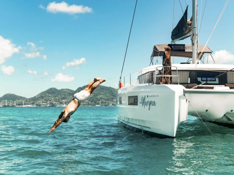 Catamaran rental with or without captain Lagoon Mahé