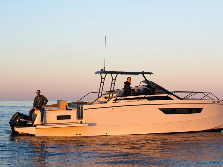  Nuva M11 Cabin charter bareboat or captained in  Sitges
