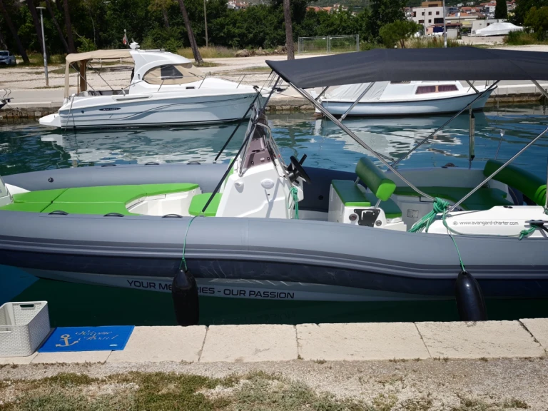 Bareboat Rental RIB Marlin Boat with a boat licence