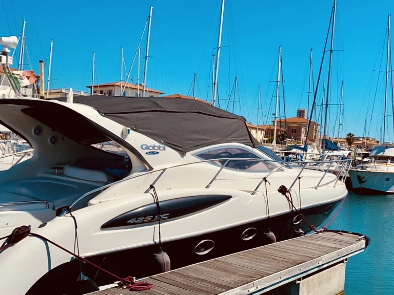 Gobbi Atlantis 425 SC charter bareboat or captained in  San Vincenzo