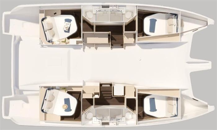 Fountaine Pajot Fountaine Pajot FP 44 Quatuor - 4 + 2 cab. in Alimos on SamBoat