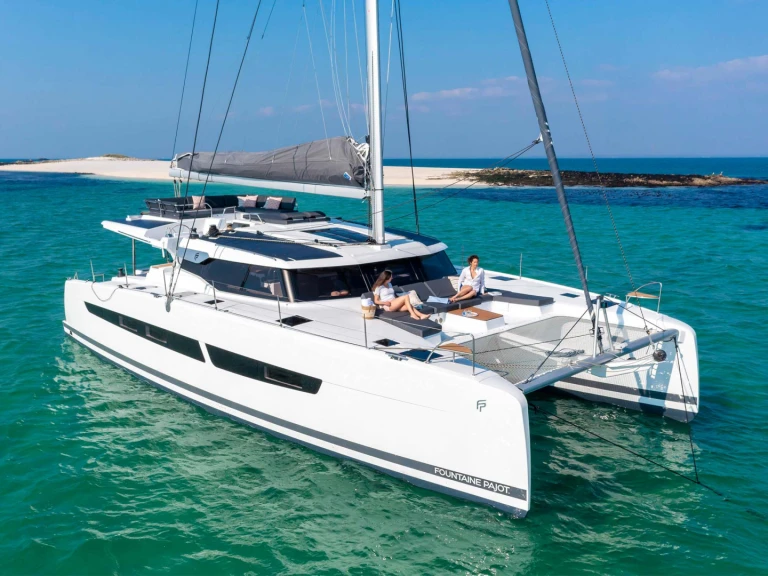 Catamaran rental with or without captain Fountaine Pajot Néa Péramos