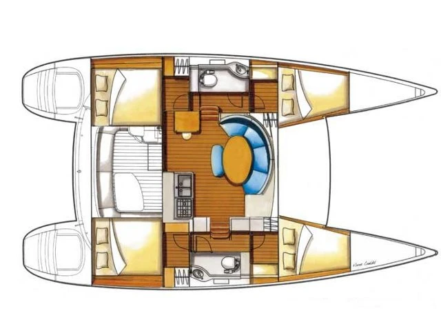 Catamaran rental with or without captain Lagoon Propriano
