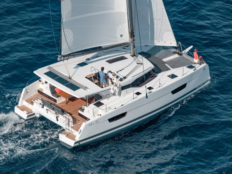Bareboat Rental Catamaran Fountaine Pajot with a boat licence