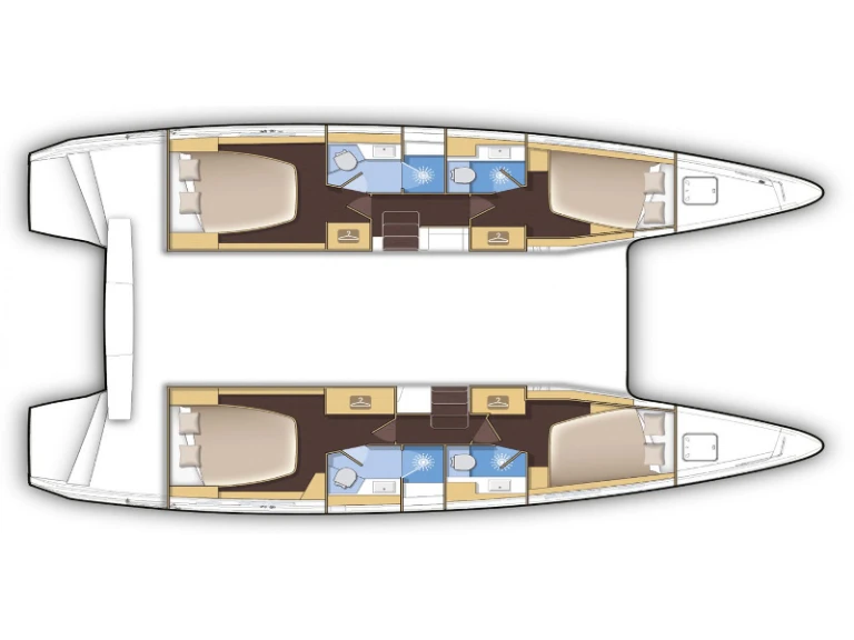Lagoon Lagoon 42/6 cab charter bareboat or captained in  Volos